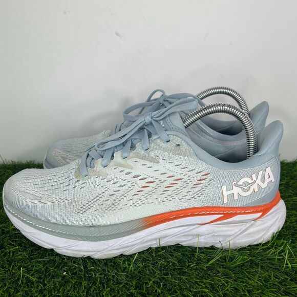 HOKA Women's Clifton 8 Running Shoe, Blue Fog  size 7.5 - Picture 1 of 10